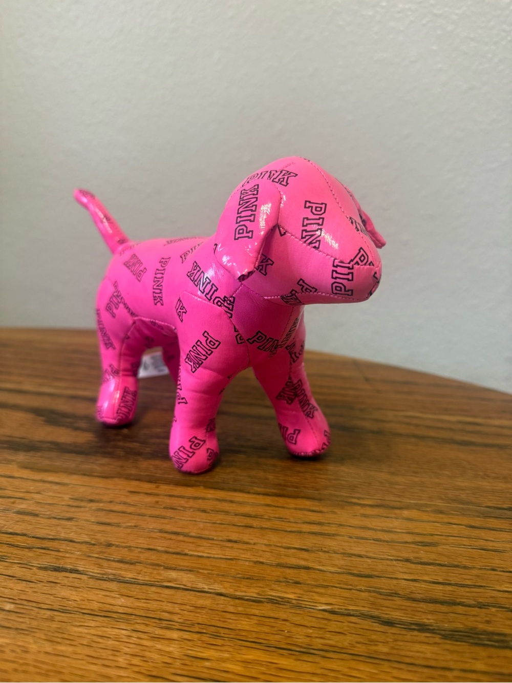 PINK Victoria's Secret Hot Pink Logo Dog Figurine